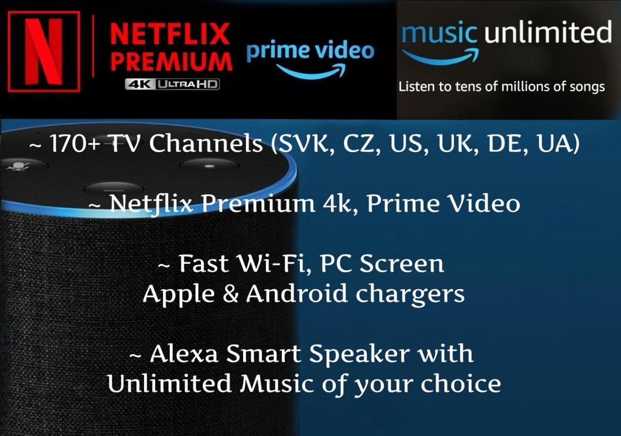 E2 Luxury Oldtown - 2x Parking, Foodstore, Pcscreen, Netflix, Unlimited Music, Crib, Babychair, Fastwifi, Aircon Apartament Koszyce